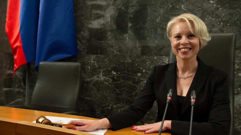 Speaker of the National Assembly of the Republic of Slovenia, Urska Klakocar Zupancic